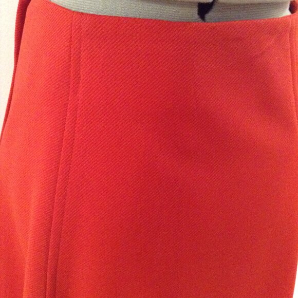 Vintage 1970s Red Action Images A-Line Midi Skirt - Picture 4 of 5